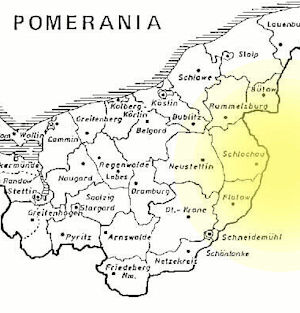 Map of Pomerania